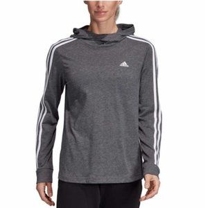 Adidas Ladies 3 Stripe Hoodie